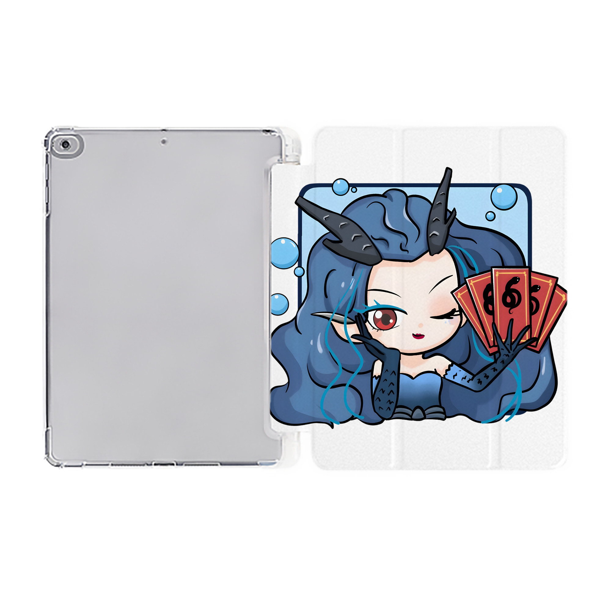 Ne Zha 2 ナタ 魔童の大暴れ IPad ケース ペン収納付き 三つ折りスタンド PUレザー×シリコン 対応機種9.5/10.5/10.9インチ